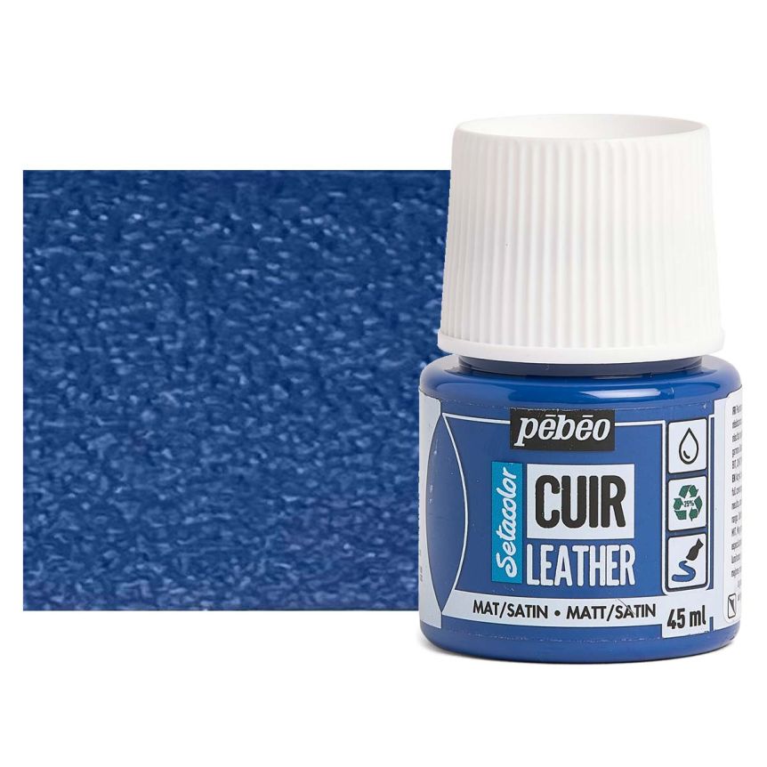 Setacolor French Leather Paint - Ultramarine Blue, 45ml