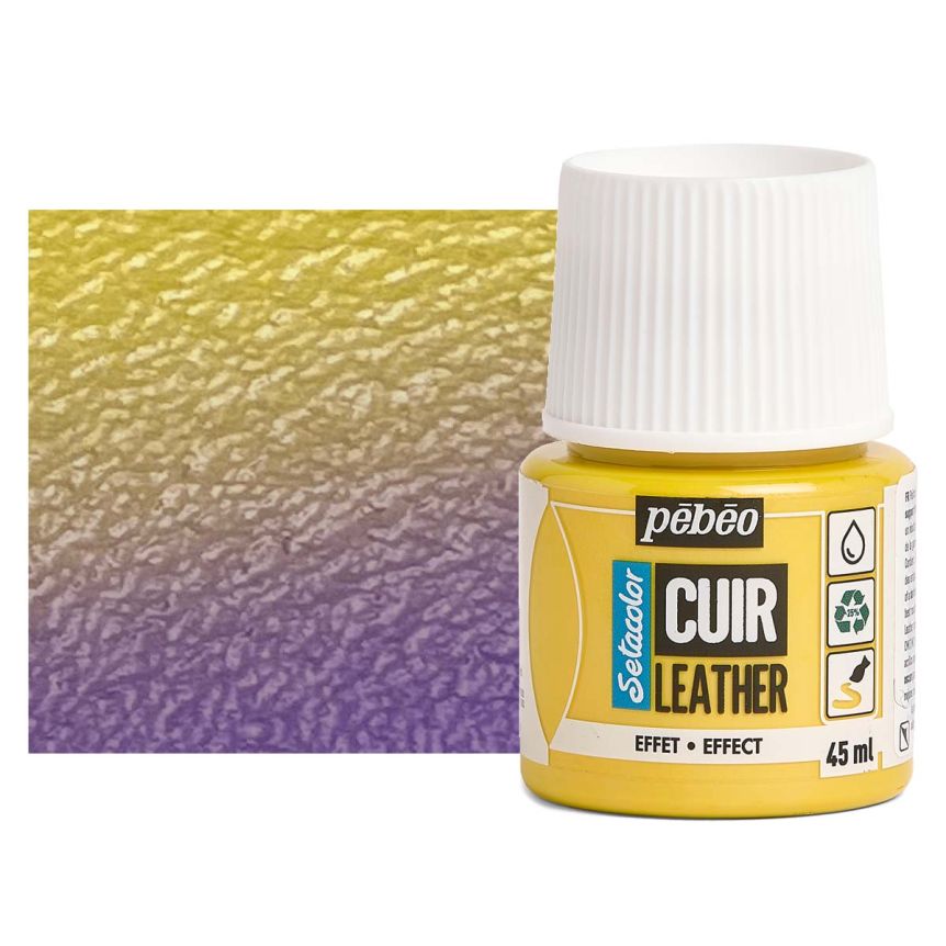 Setacolor French Leather Paint - Yellow Violet, 45ml