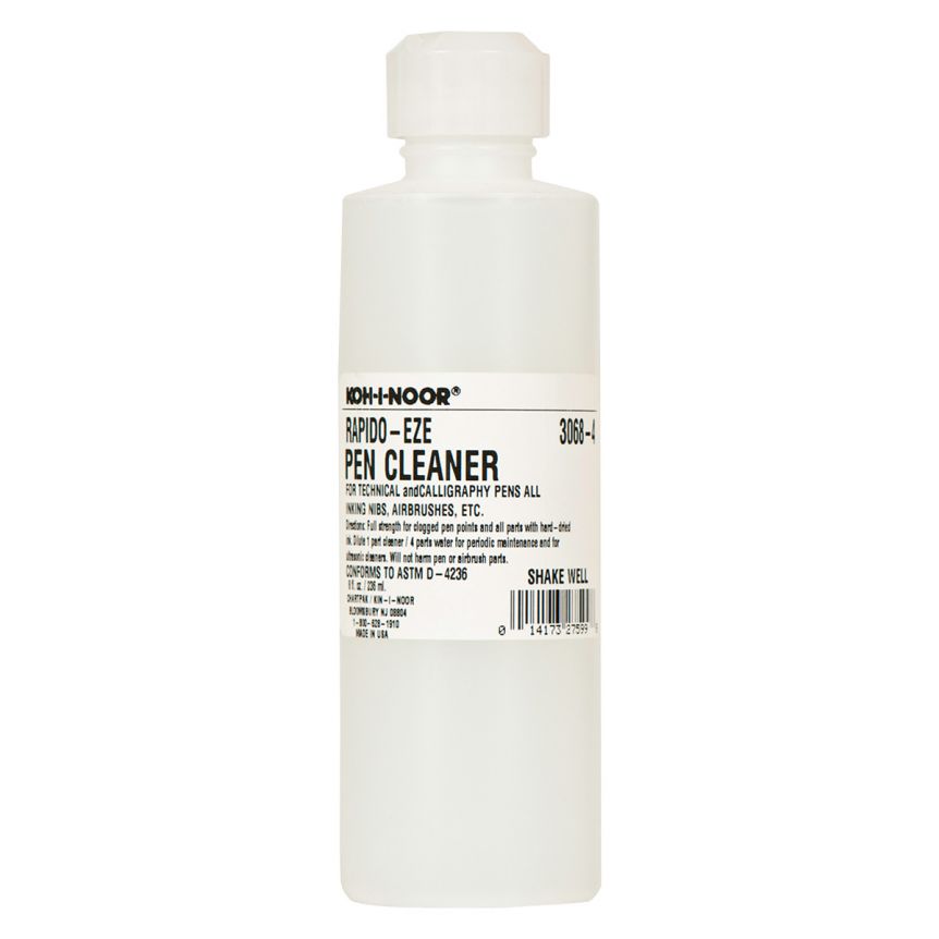 Koh-I-Noor Rapido-Eze Pen Cleaner, 8oz Bottle