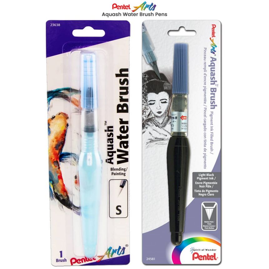 Pentel Brush Pen Artist Watercolor Soft Brush Tip Art Marker Pens