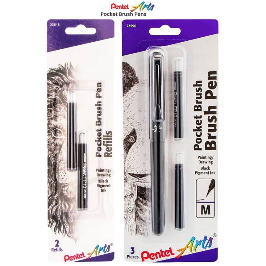 Pentel Watercolor Brush, Pentel Brush Refillable