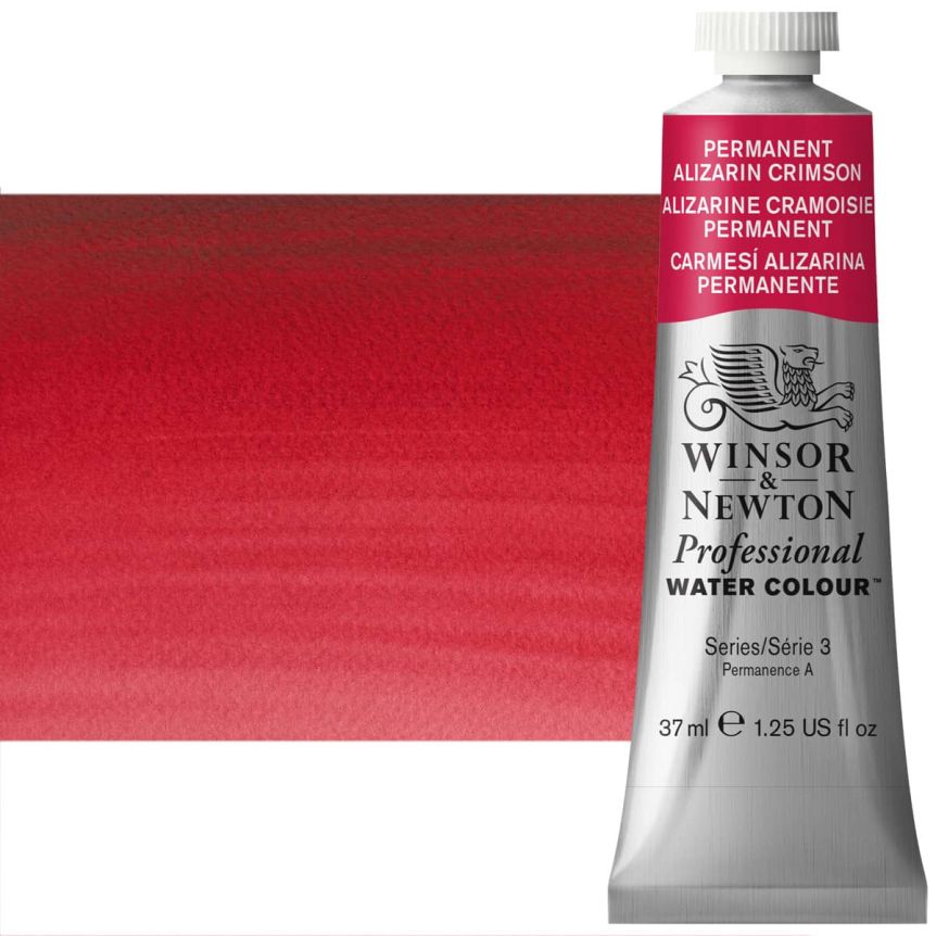 Winsor & Newton Professional Watercolor - Permanent Alizarin Crimson, 37ml Tube