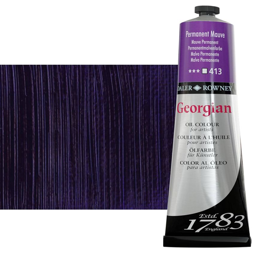 Daler-Rowney Georgian Oil Color 225ml Tube - Permanent Mauve