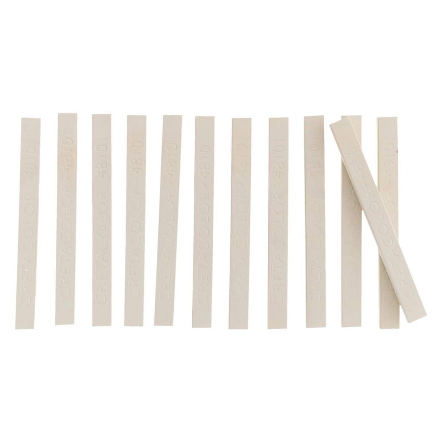 Cretacolor Carré Pastel - No. 101, Permanent White (Box of 12)