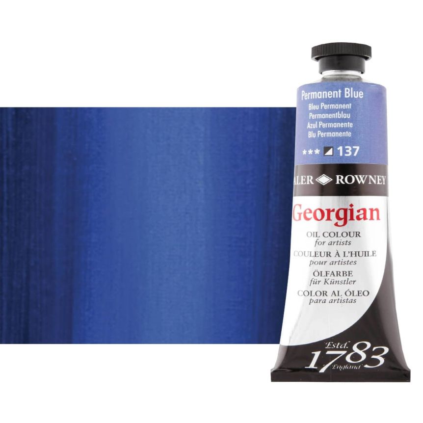 Daler-Rowney Georgian Oil Color 75ml Tube - Permanent Blue