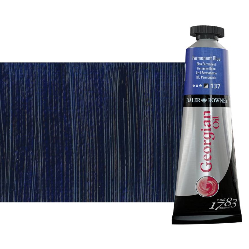 Daler-Rowney Georgian Oil Color 38ml Tube - Permanent Blue