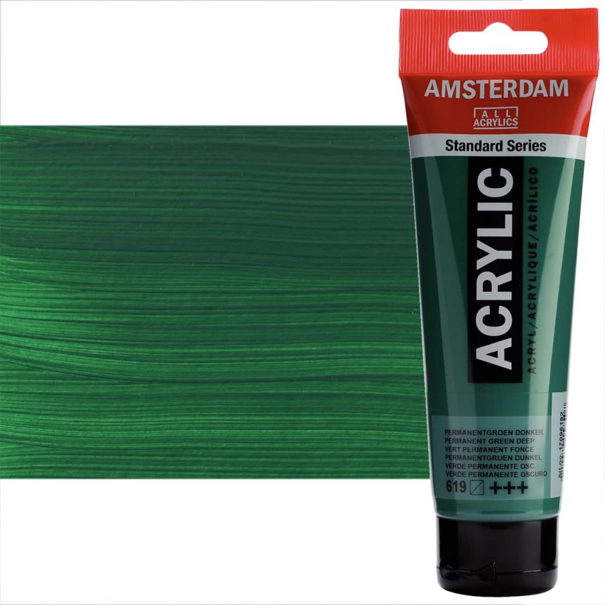Amsterdam Standard Acrylic - Permanent Green Deep, 120ml