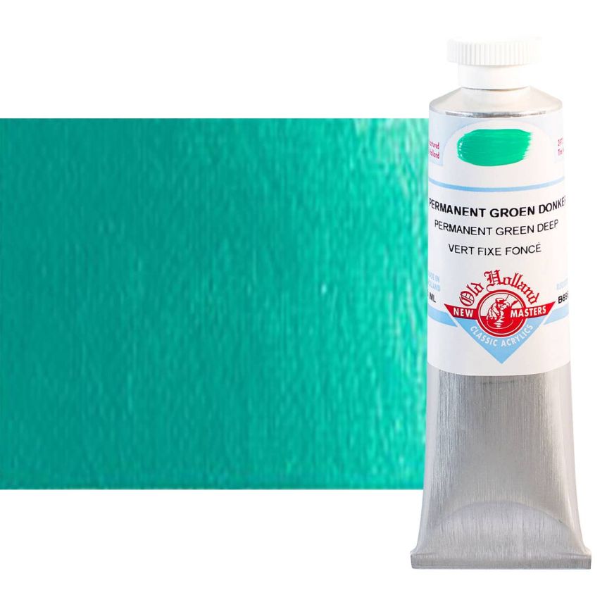 Old Holland New Masters Classic Acrylic Colors Permanent Green Deep 60 ml