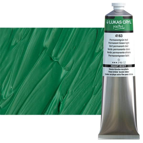 Permanent Green Light 200ml LUKAS CRYL Pastos Acrylics