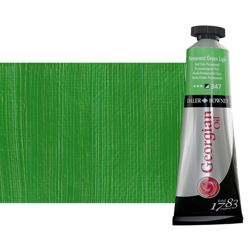 Daler-Rowney Georgian Oil Color 38ml Tube - Permanent Green Light