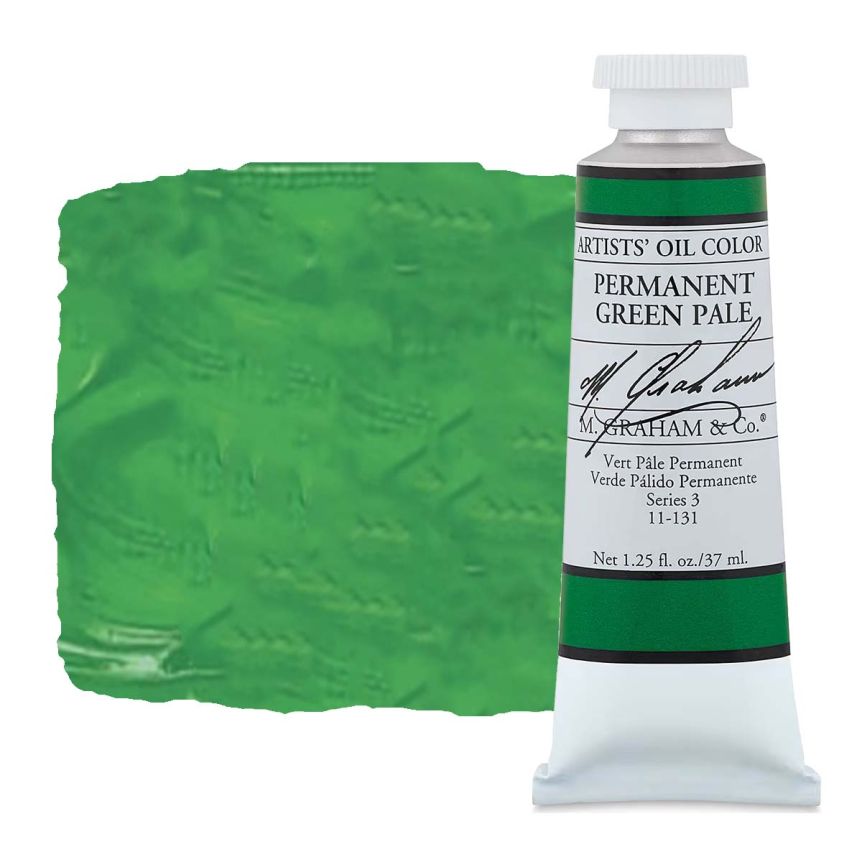 M. Graham Artist Oil Color 37ml - Permanent Green Pale