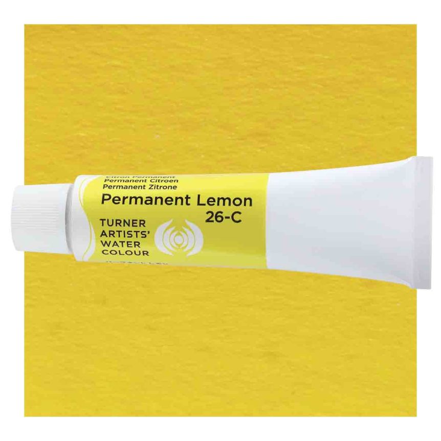 Turner Professional Watercolor - Permanent Lemon, 15ml Tube