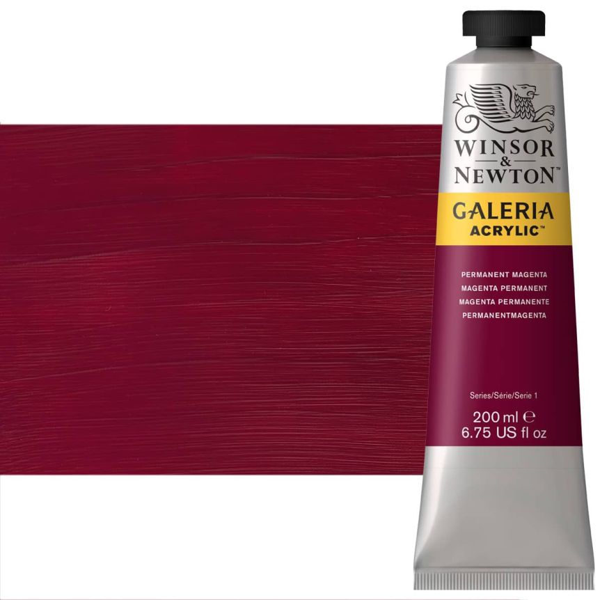 Winsor & Newton Galeria Flow Acrylic - Permanent Magenta, 200ml