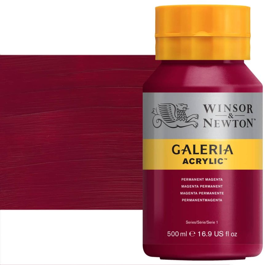 Winsor & Newton Galeria Flow Acrylic - Permanent Magenta, 500ml