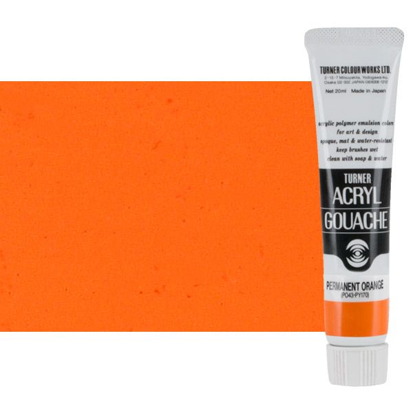 Turner Artist Acryl Gouache - Permanent Orange, 20ml