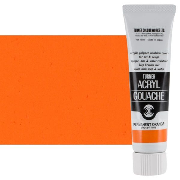 Permanent Orange 40ml Turner Acryl Gouache