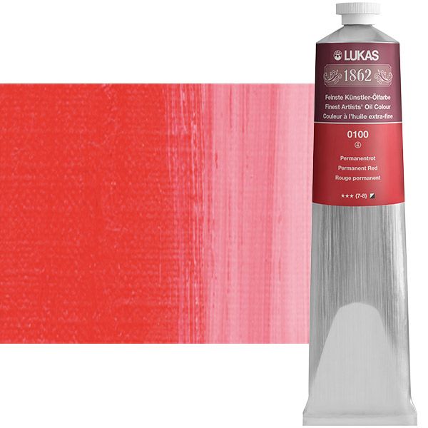 LUKAS 1862 Oil Color - Permanent Red, 200ml