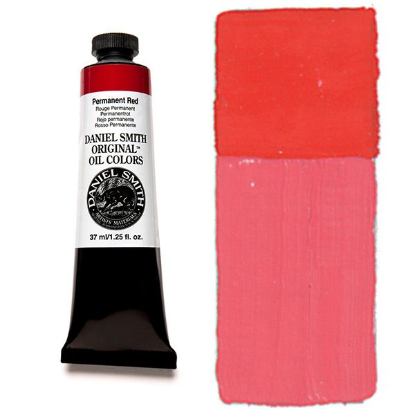 Daniel Smith Oil Colors - Permanent Red, 37 ml Tube