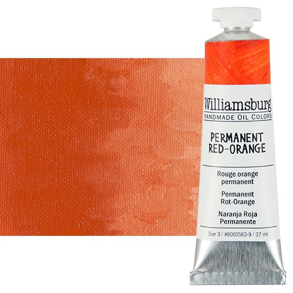 Williamsburg Handmade Oil Paint 37 ml - Permanent Red Orange