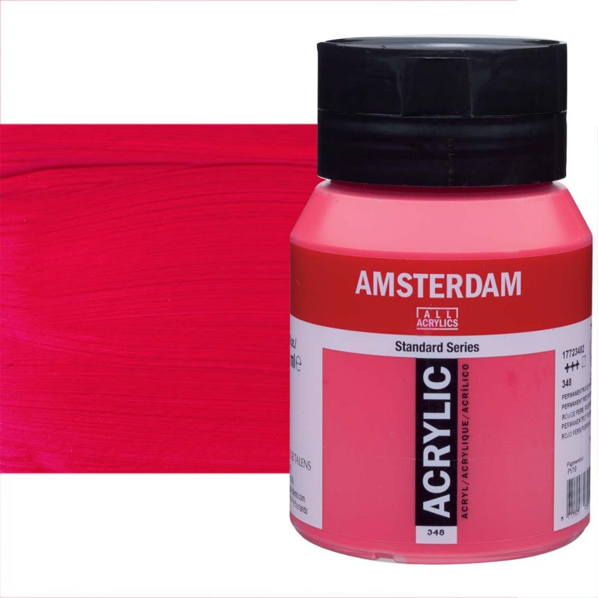 Amsterdam Standard Series Acrylic Paint - Permanent Red Purple, 500ml Jar