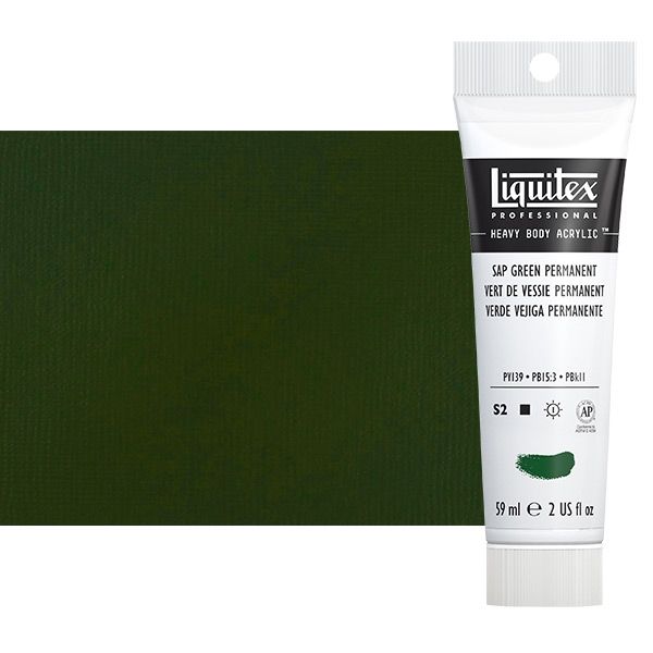 Liquitex Heavy Body Acrylic - Permanent Sap Green, 2oz Tube