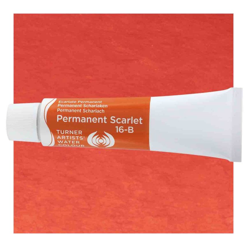 Turner Professional Watercolor - Permanent Scarlet, 15ml Tube