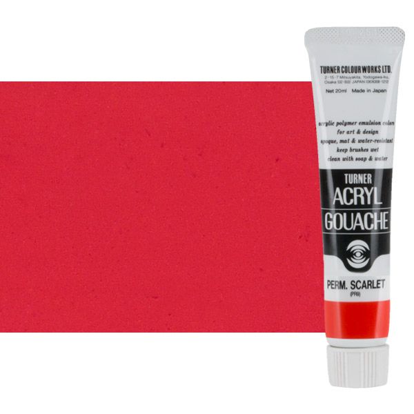 Turner Artist Acryl Gouache - Permanent Scarlet, 20ml