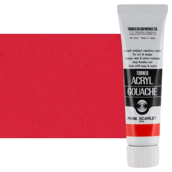 Turner Acryl Gouache Permanent Scarlet 40ml