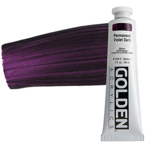 GOLDEN Heavy Body Acrylic 2 oz Tube - Permanent Violet Dark