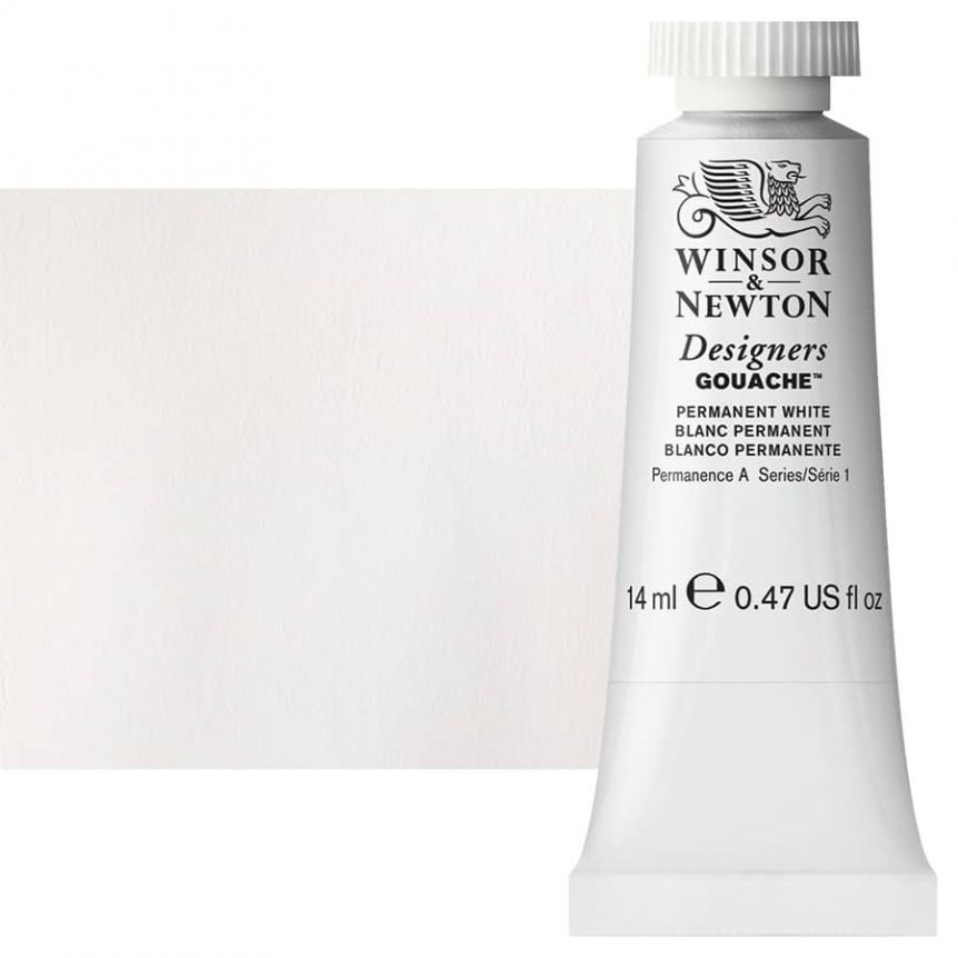 Winsor & Newton Designers Gouache 14ml Tube - Permanent White