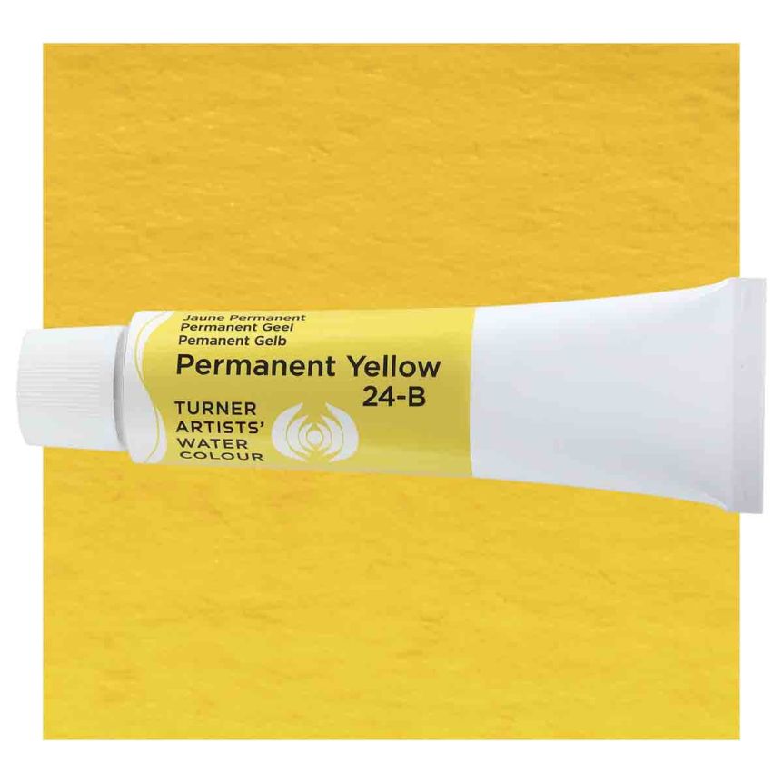 Turner Professional Watercolor - Permanent Yellow, 15ml Tube