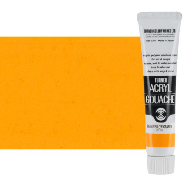 Turner Artist Acryl Gouache - Permanent Yellow Orange, 20ml