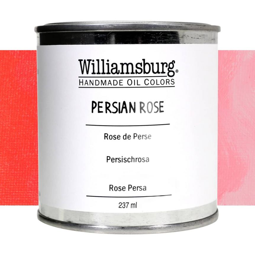 Williamsburg Handmade Oil Paint - Persian Rose, 237ml Can