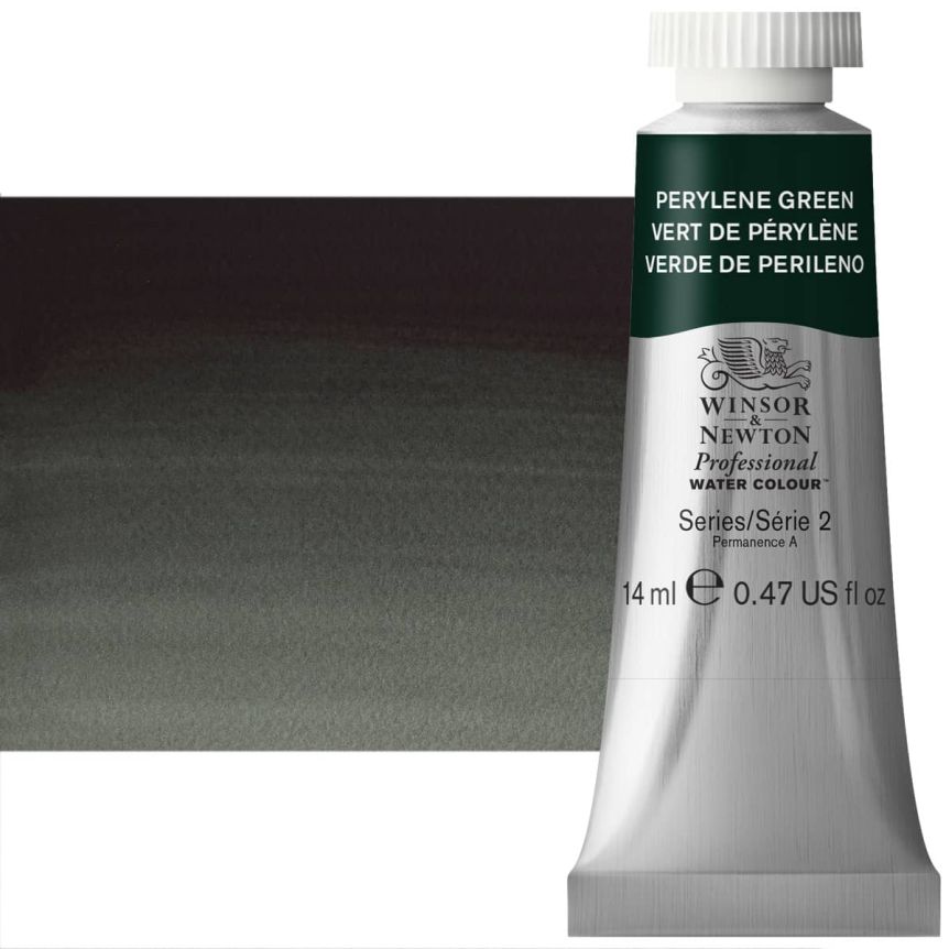 Winsor & Newton Professional Watercolor - Perylene Green, 14ml Tube