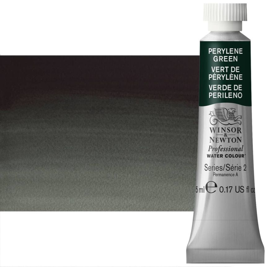 Winsor & Newton Professional Watercolor - Perylene Green, 5ml Tube