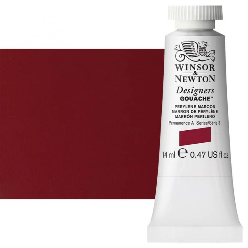 Winsor & Newton Designers Gouache 14ml Tube - Perylene Maroon