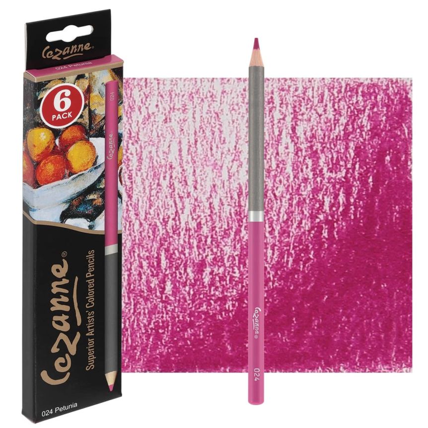 Cezanne Premium Colored Pencils - Petunia, Box of 6