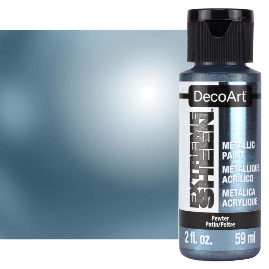 DecoArt Extreme Sheen Metallic Paint 2oz Pewter