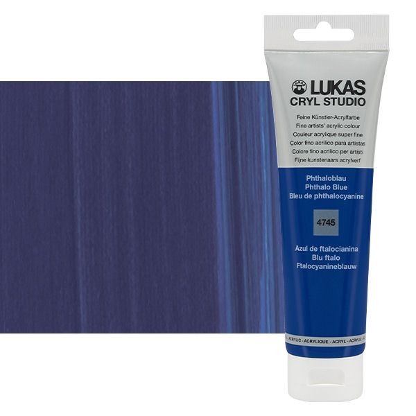 LUKAS CRYL Studio 125 ml Tube - Phthalo Blue