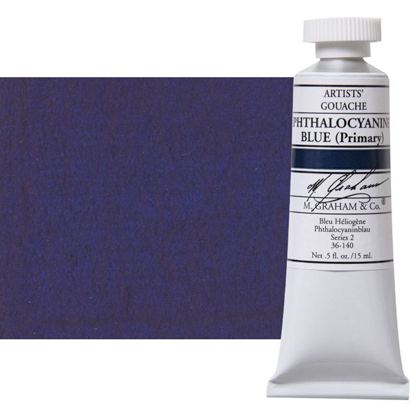 M Graham Gouache 15ml Phthalocyanine Blue (Primary)