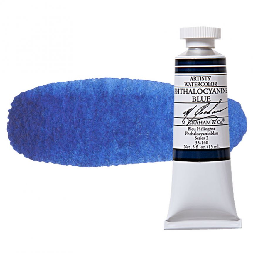M. Graham Artists' Watercolor 15ml - Phthalo Blue