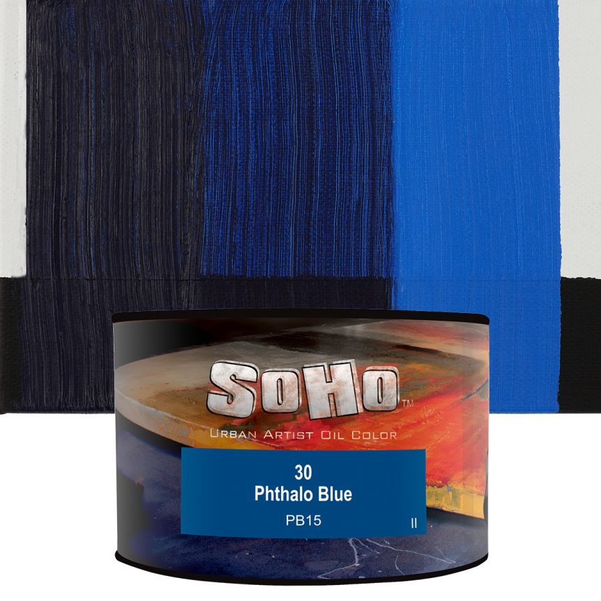 SoHo Artist Oil Color Phthalo Blue 430ml Can