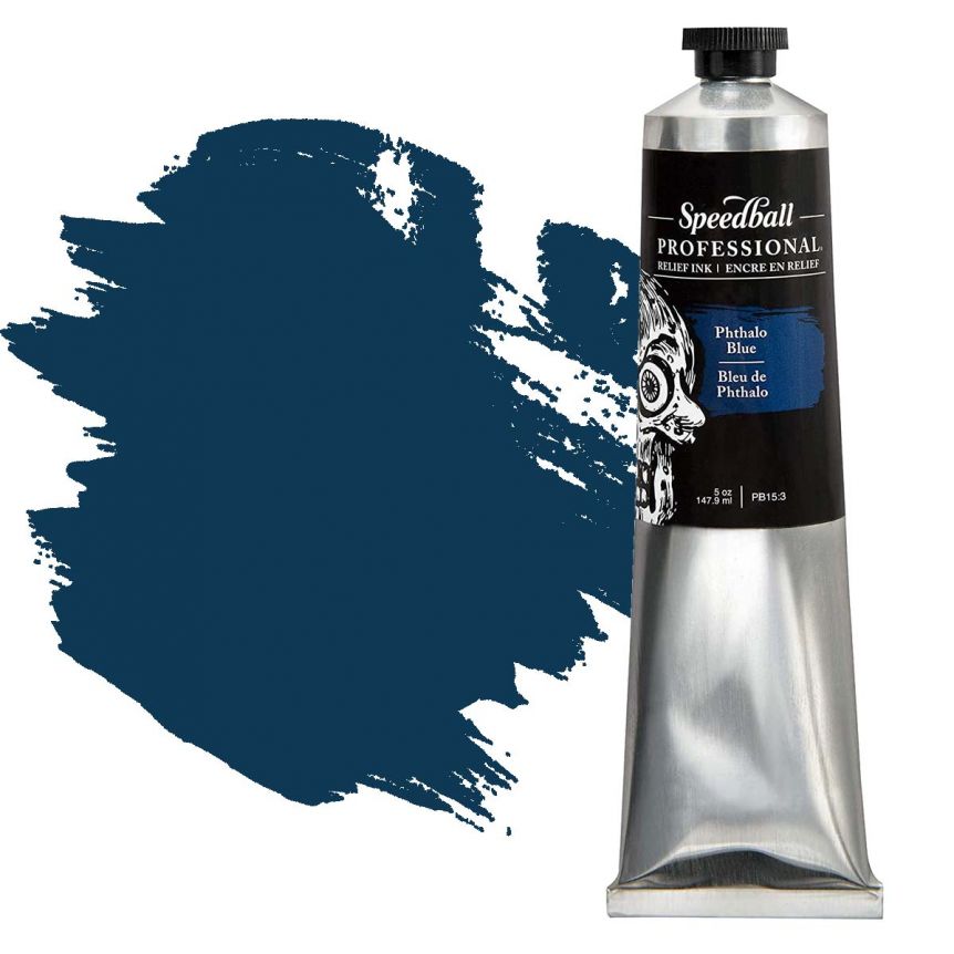 Speedball Professional Relief Ink - Phthalo Blue 5oz 