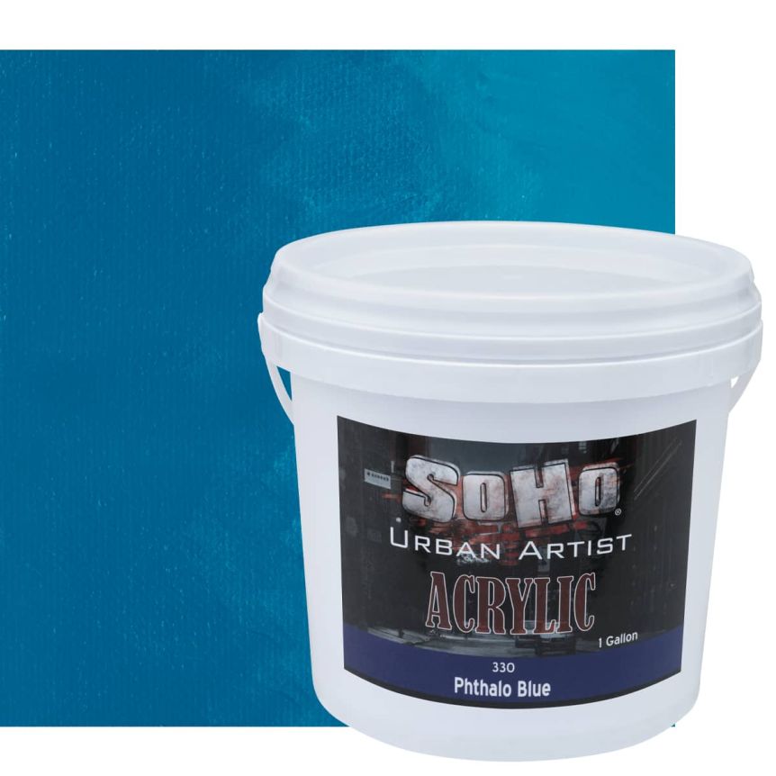 SoHo Urban Artists Heavy Body Acrylic - Phthalo Blue, 1 Gallon
