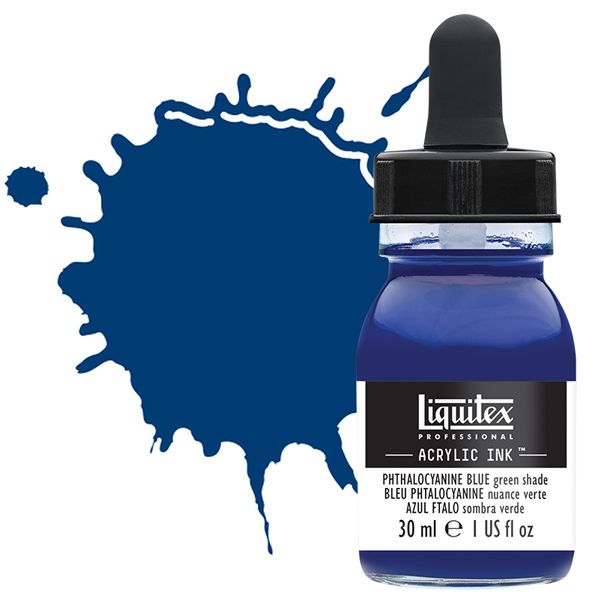 Liquitex Professional Acrylic Ink 30ml Bottle - Phthalo Blue Green Shade