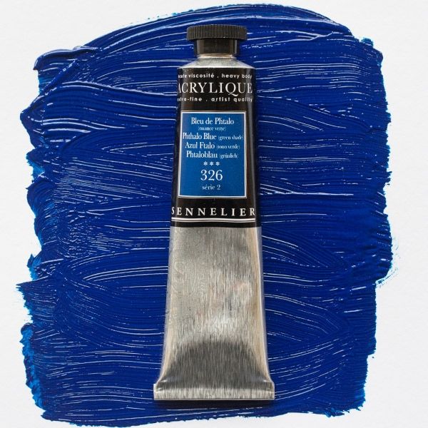 Sennelier Extra Fine Artist Acrylics Phthalo Blue (Green Shade) 60 ml