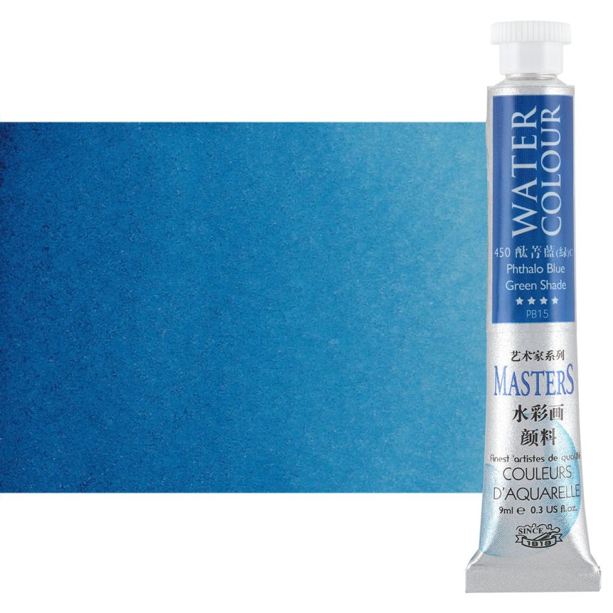 Marie's Master Quality Watercolor 9ml Phthalo Blue (Green Shade)