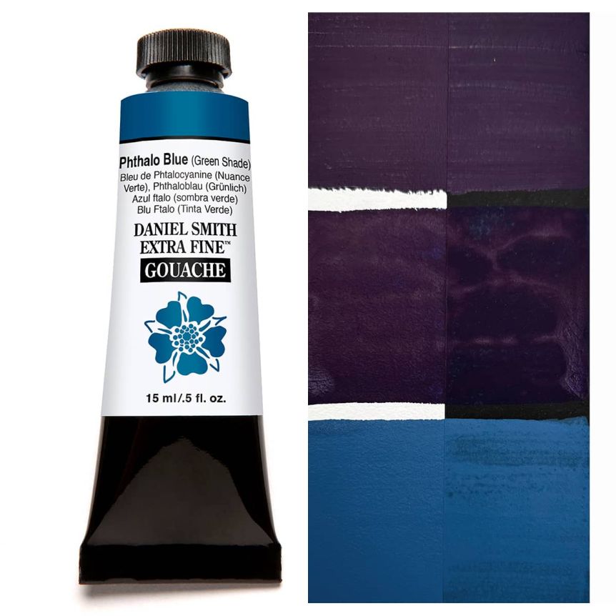 DANIEL SMITH Extra Fine GOUACHE Phthalo Blue (Green Shade), 15ml Tube