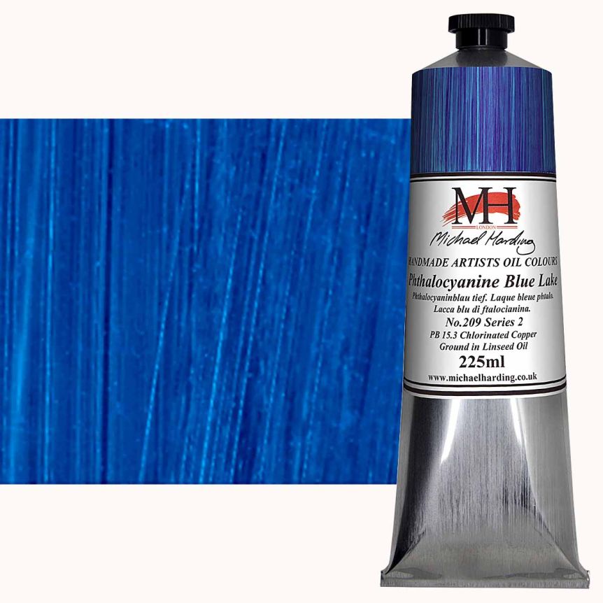Michael Harding Oil Color - Phthalocyanine Blue Lake, 225ml Tube