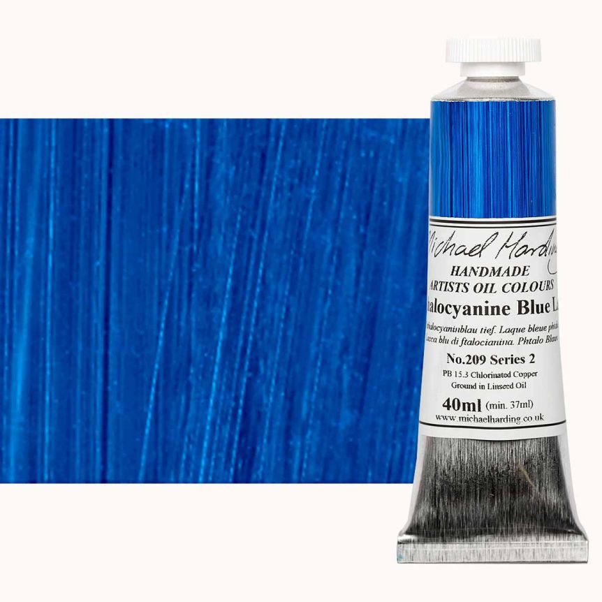 Michael Harding Oil Color - Phthalocyanine Blue Lake, 40ml Tube